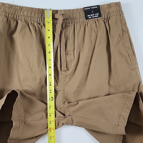 Zoo York Men's Knee Length Cotton Shorts Dark Tan Stretch Size Medium - Picture 12 of 13